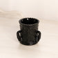Vintage Small Black Milk Glass Swan Toothpick Holder