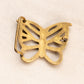 Vintage Brass Butterfly Belt Buckle