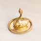 Vintage Small Brass Swan Ring Holder