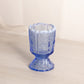 Vintage Small Dark Blue Opalescent Fenton Paneled Daisy Toothpick Holder