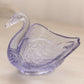Vintage Small Fenton Glass Light Purple Swan Dish