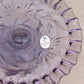 Vintage Small Fenton Purple Glass Crimped Footed Dish