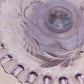 Vintage Small Fenton Purple Glass Crimped Footed Dish