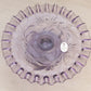 Vintage Small Fenton Purple Glass Crimped Footed Dish