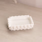 Vintage Small Fenton Rectangular White Milk Glass Hobnail Ashtray Dish