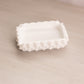 Vintage Small Fenton Rectangular White Milk Glass Hobnail Ashtray Dish