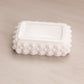 Vintage Small Fenton Rectangular White Milk Glass Hobnail Ashtray Dish