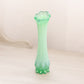 Vintage Small Fostoria Green Opalescent Glass Heirloom Bud Vase