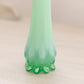 Vintage Small Fostoria Green Opalescent Glass Heirloom Bud Vase