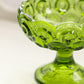 Vintage Small Green Glass Moon & Star Compote