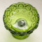 Vintage Small Green Glass Moon & Star Compote