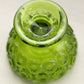 Vintage Small Green Glass Moon & Star Compote