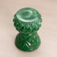 Vintage Small Green Slag Malachite Glass Toothpick Holder