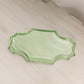 Vintage Small Green Uranium Glass Tray with Pointed Corners (Glows)