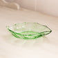 Vintage Small Heisey Green Glass Oblong Oval Shaped Dish