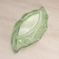 Vintage Small Heisey Green Glass Oblong Oval Shaped Dish