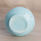 Vintage Small Imperial Glass Pearlescent Light Blue Vase with Pinched Top