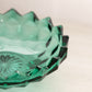 Vintage Small Indiana Whitehall Teal Green 3-Toed Glass Dish