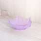 Vintage Small Light Purple Frosted Glass Lotus Dish