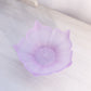 Vintage Small Light Purple Frosted Glass Lotus Dish