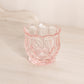 Vintage Small Pale Pink Glass Scalloped Toothpick Holder