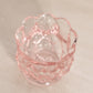 Vintage Small Pale Pink Glass Scalloped Toothpick Holder