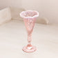 Vintage Small Pink Opalescent Glass Bud Vase