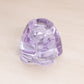 Vintage Small Tiffin Purple Glass Flower-Shaped Candleholder