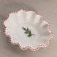 Vintage Small Westmoreland Holly Berry White Milk Glass Dish