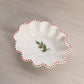 Vintage Small Westmoreland Holly Berry White Milk Glass Dish