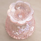 Vintage Small Westmoreland Pink Iridescent Glass Footed Compote Dish