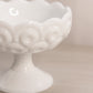 Vintage Small White Milk Glass Glass Moon & Star Compote