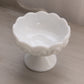 Vintage Small White Milk Glass Glass Moon & Star Compote