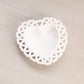 Vintage Small White Milk Glass Heart Shaped Trinket Dish