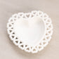 Vintage Small White Milk Glass Heart Shaped Trinket Dish
