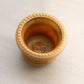 Vintage St. Clair Small Brown Slag Glass Leaf Toothpick Holder