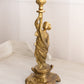 Vintage Tall Brass Woman Candlestick