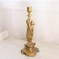 Vintage Tall Brass Woman Candlestick