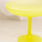 Vintage Tiffin Canary Yellow Satin Vaseline Glass Compote (Glows)