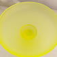 Vintage Tiffin Canary Yellow Satin Vaseline Glass Compote (Glows)