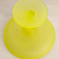 Vintage Tiffin Canary Yellow Satin Vaseline Glass Compote (Glows)