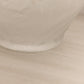 Vintage Tiffin Large Clear Satin Glass Poppy Vase with Gold Tone Rim