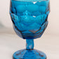 Vintage Viking Georgian Bluenique Dark Blue Goblet Glass