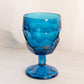 Vintage Viking Georgian Bluenique Dark Blue Goblet Glass