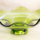 Vintage Viking Green Glass Epic Candleholder