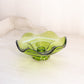 Vintage Viking Green Glass Epic Candleholder