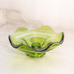Vintage Viking Green Glass Epic Candleholder