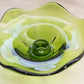 Vintage Viking Green Glass Epic Candleholder