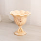 Vintage Westmoreland Almond Milk Glass Compote with Floral Details
