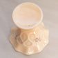 Vintage Westmoreland Almond Milk Glass Compote with Floral Details
